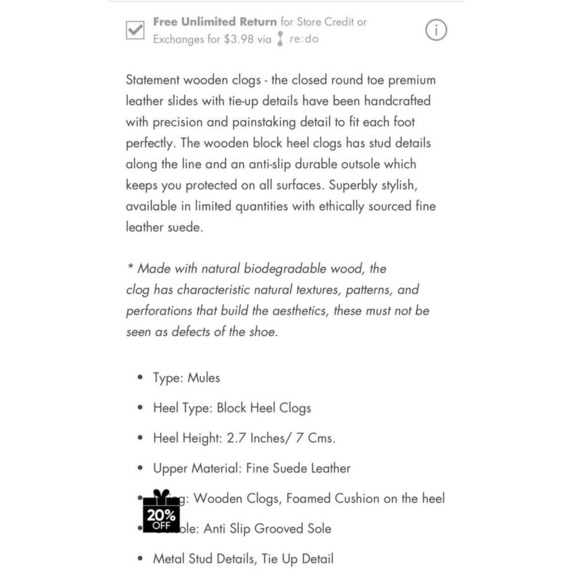 Rag & Co Taupe Iroko Tie Detail Stud Clogs - Picture 10 of 16